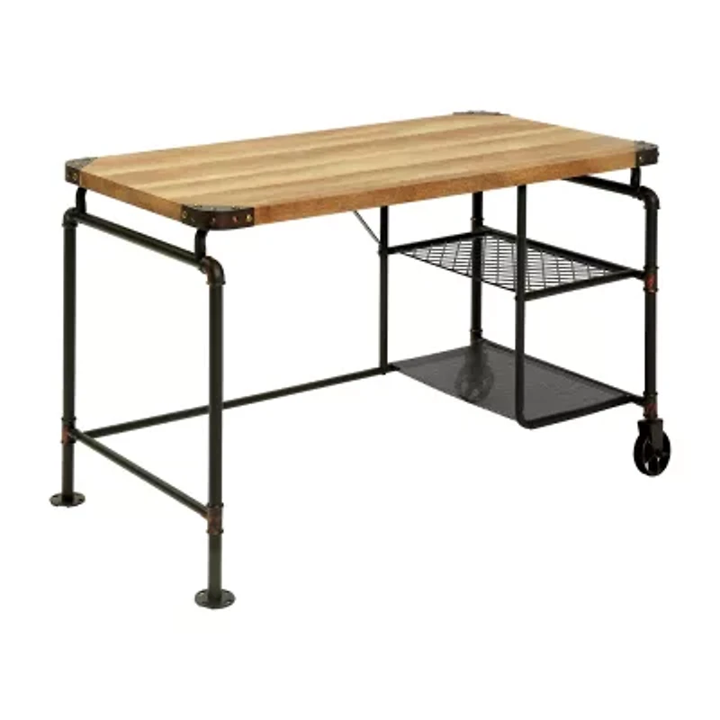 Sigourney 2 Shelves Writing Desk