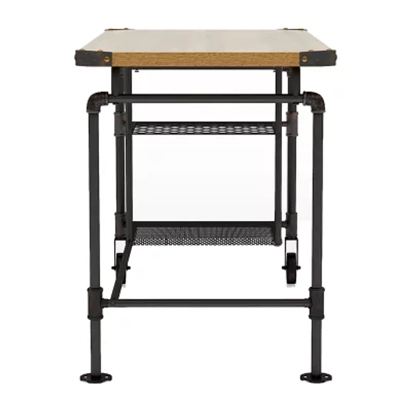 Sigourney 2 Shelves Writing Desk
