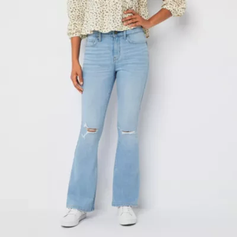 a.n.a Womens High Rise Flare Jean