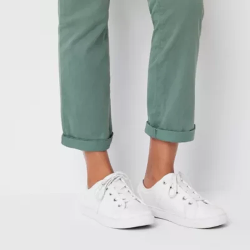 St. John's Bay Women's  Relaxed Fit Girl Friend Chino Pant