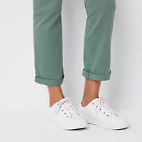 St. John's Bay Women's  Relaxed Fit Girl Friend Chino Pant