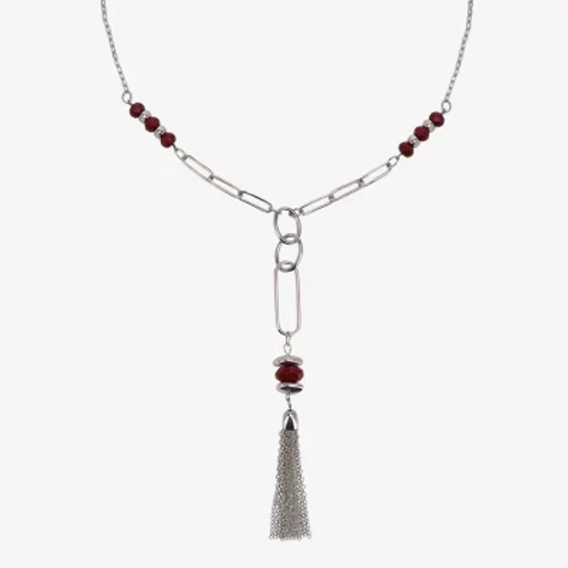 Mixit Silver Tone Womens 32 Inch Y Necklace