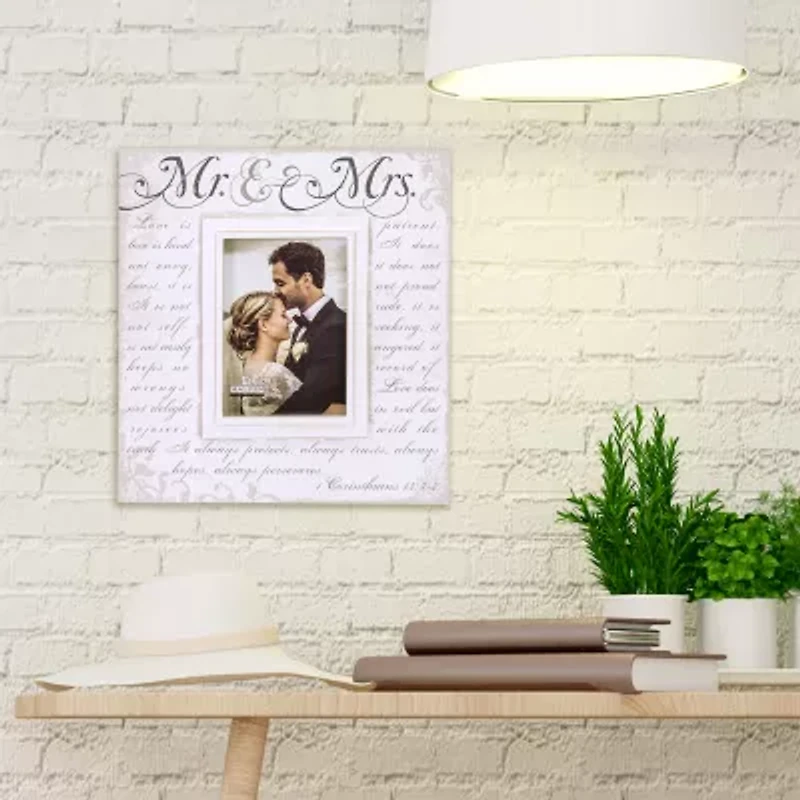 Malden 5x7 Mr And Mrs Corinthian Script Tabletop Frame