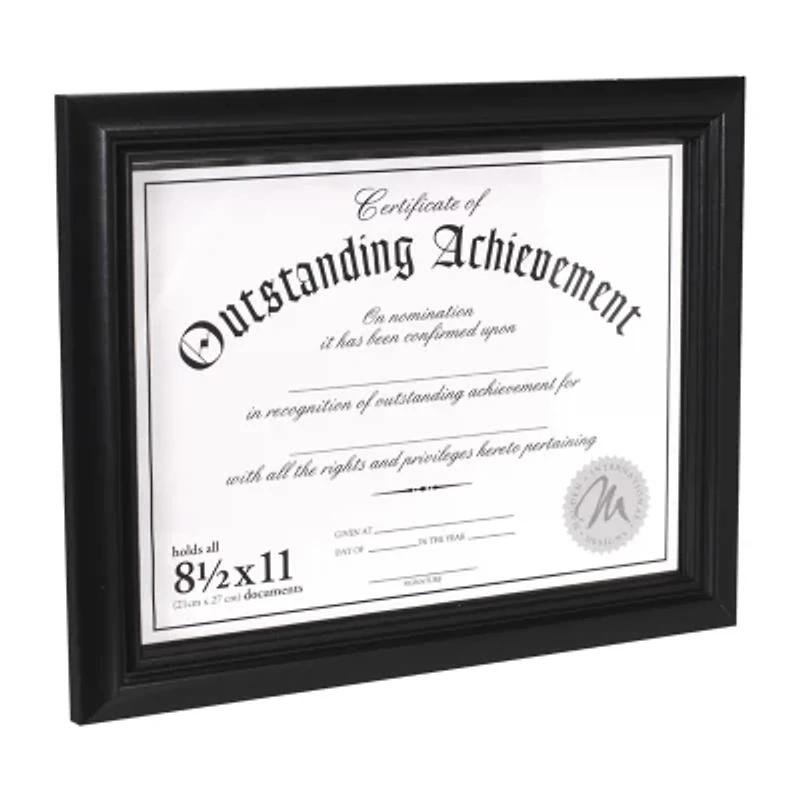 Malden 8.5x11 Black Certificate Wall Frame