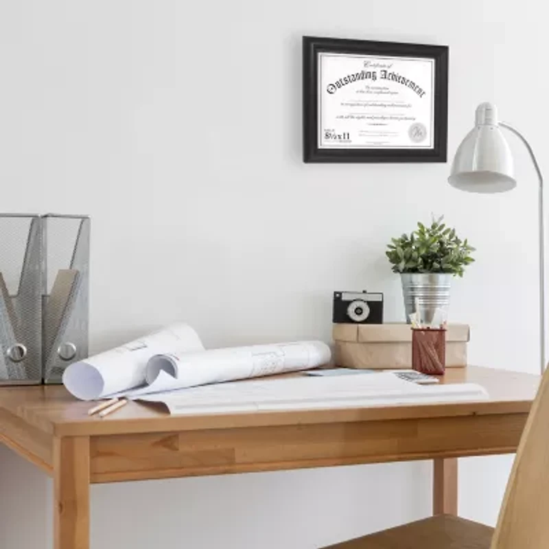 Malden 8.5x11 Black Certificate Wall Frame