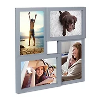 Malden 4-Op 4x6 Gray Square Puzzle Wall Frame