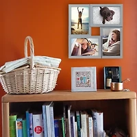 Malden 4-Op 4x6 Gray Square Puzzle Wall Frame