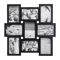 Malden 9-Op 4x6 Puzzle Collage Black Wall Frame