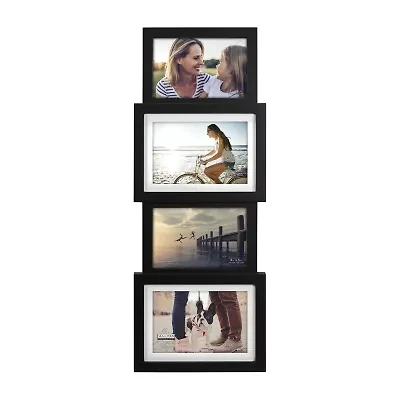 Malden 4-Op 4x6/5x7 Black Panel Wall Frame