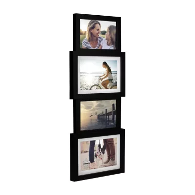 Malden 4-Op 4x6/5x7 Black Panel Wall Frame