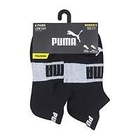 PUMA Ultimate Training Heel Tab Womens Breathable Multi-Pack 6 Pair Low Cut Socks