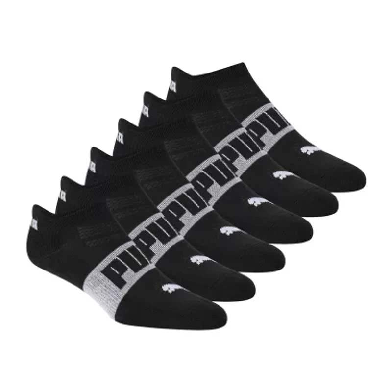 PUMA Ultimate Training Heel Tab Womens Breathable Multi-Pack 6 Pair Low Cut Socks