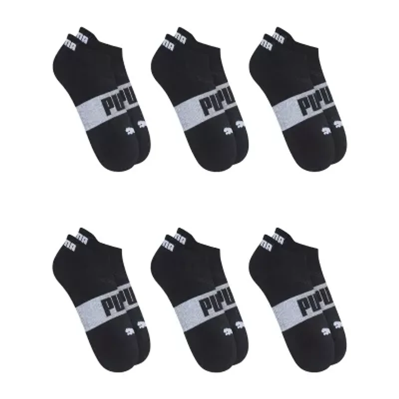 PUMA Ultimate Training Heel Tab Womens Breathable Multi-Pack 6 Pair Low Cut Socks