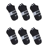 PUMA Ultimate Training Heel Tab Womens Breathable Multi-Pack 6 Pair Low Cut Socks