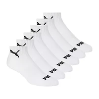 PUMA Sportstyle Training Womens Multi-Pack 6 Pair Quarter Ankle Socks