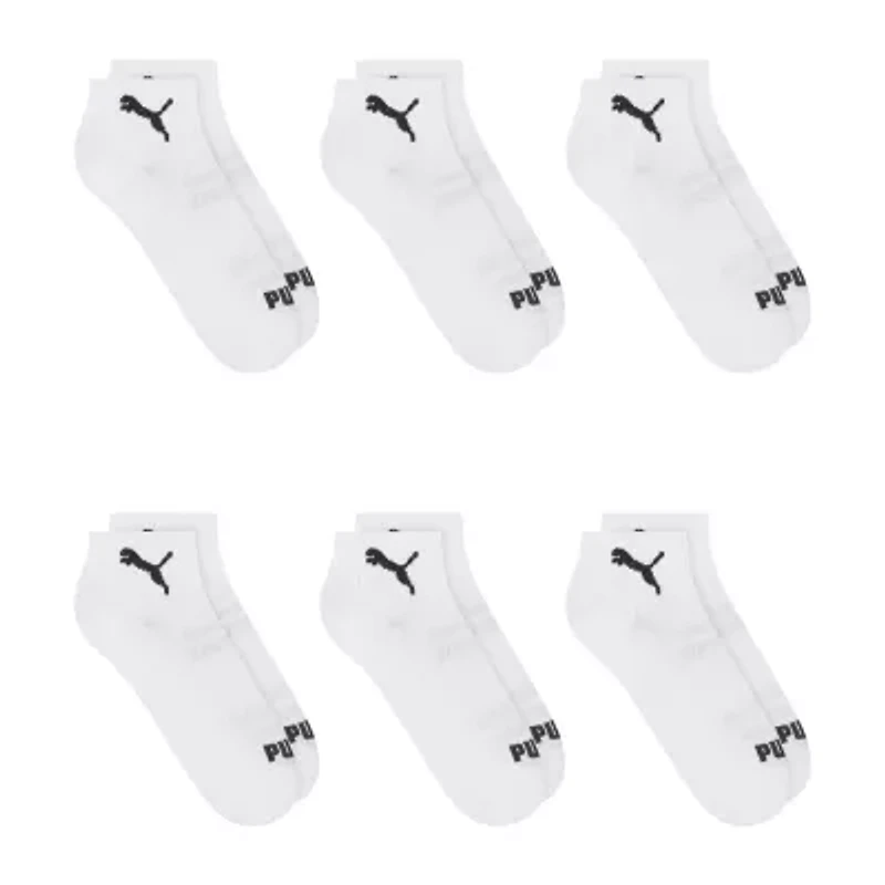 PUMA Sportstyle Training Womens Multi-Pack 6 Pair Quarter Ankle Socks
