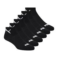 PUMA Sportstyle Training Womens Multi-Pack 6 Pair Quarter Ankle Socks