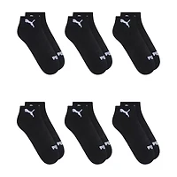PUMA Sportstyle Training Womens Multi-Pack 6 Pair Quarter Ankle Socks