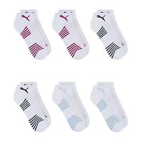 PUMA Ultimate Training Womens Multi-Pack 6 Pair Quarter Ankle Socks