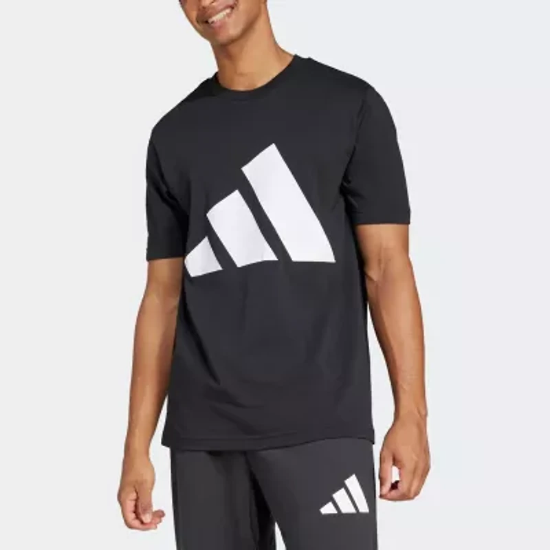adidas Mens Crew Neck Short Sleeve Regular Fit Graphic T-Shirt