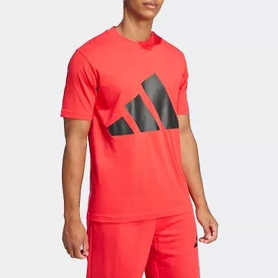 adidas Mens Crew Neck Short Sleeve Regular Fit Graphic T-Shirt