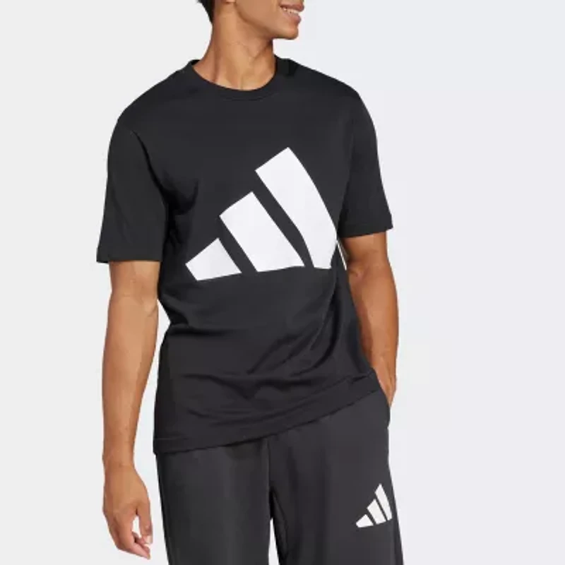 adidas Mens Crew Neck Short Sleeve Regular Fit Graphic T-Shirt