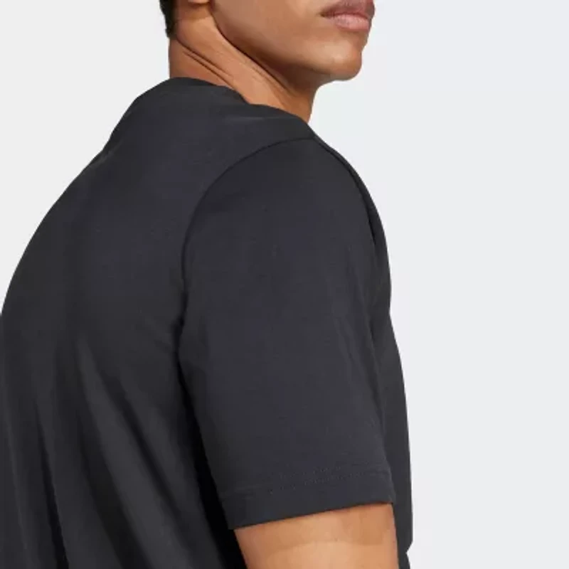 adidas Mens Crew Neck Short Sleeve Regular Fit Graphic T-Shirt