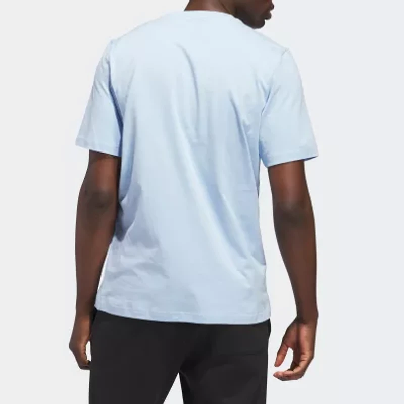adidas Mens Crew Neck Short Sleeve Graphic T-Shirt