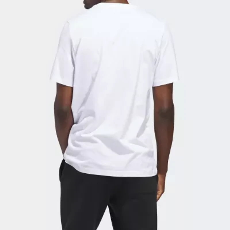 adidas Mens Crew Neck Short Sleeve Graphic T-Shirt