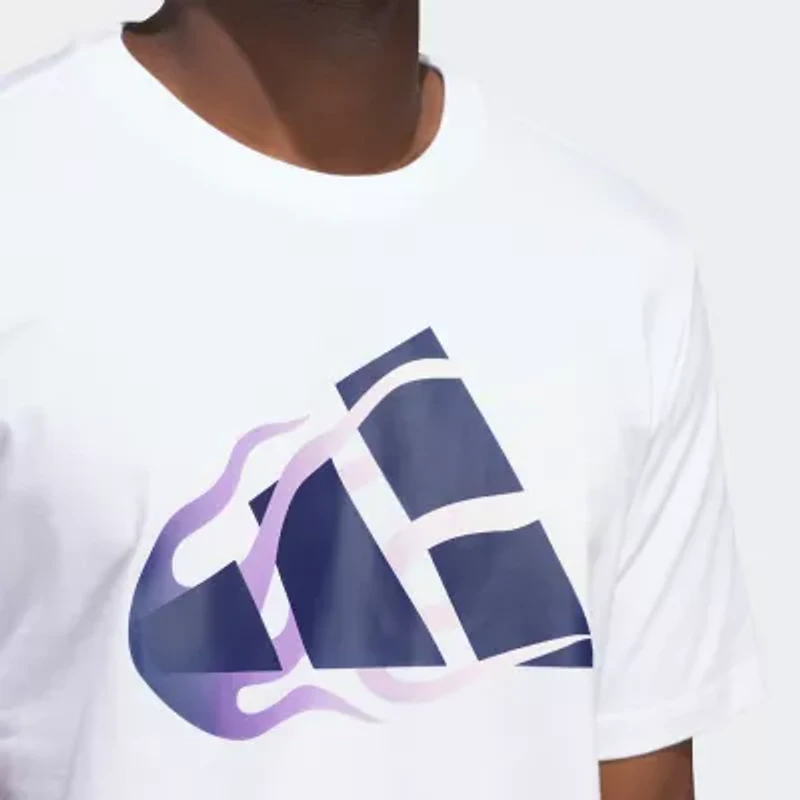 adidas Mens Crew Neck Short Sleeve Graphic T-Shirt