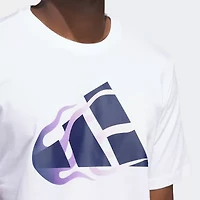 adidas Mens Crew Neck Short Sleeve Graphic T-Shirt