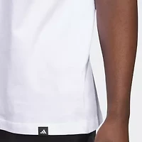 adidas Mens Crew Neck Short Sleeve Graphic T-Shirt