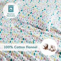 Intelligent Design Cozy Soft Print Flannel Deep Pocket Sheet Set