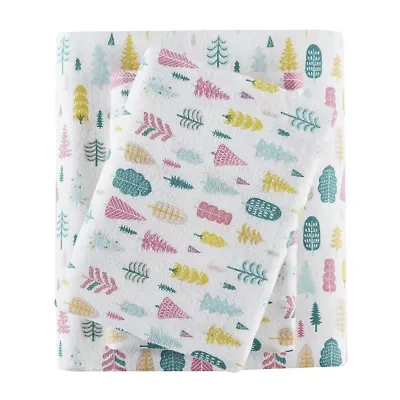 Intelligent Design Cozy Soft Print Flannel Deep Pocket Sheet Set