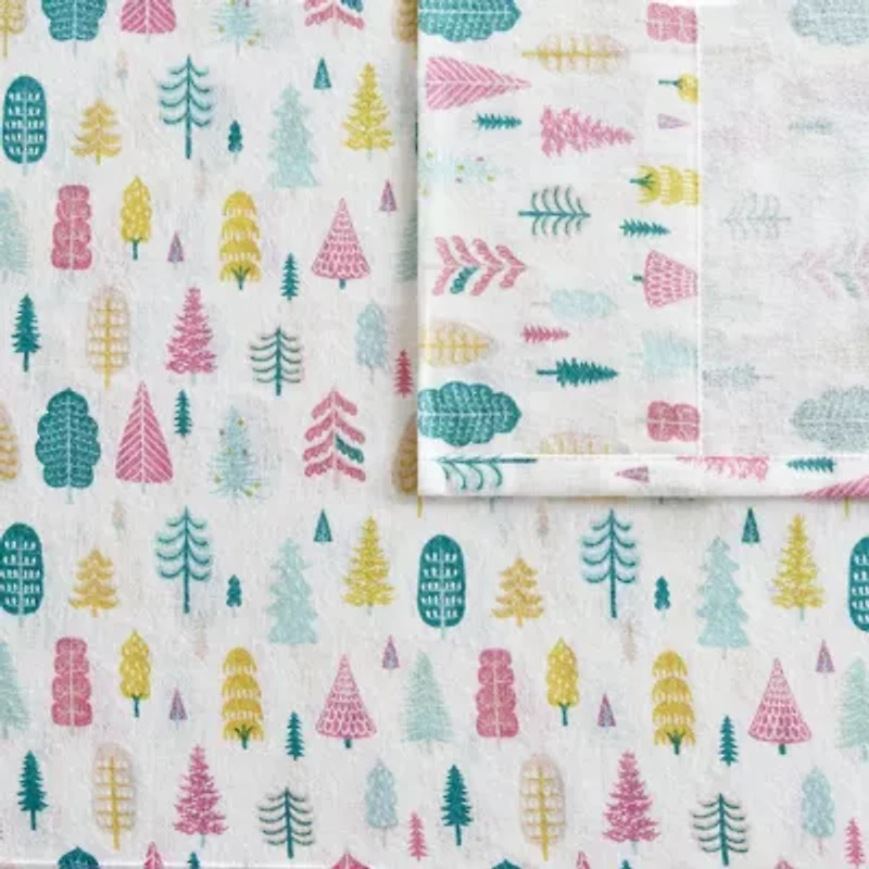 Intelligent Design Cozy Soft Print Flannel Deep Pocket Sheet Set