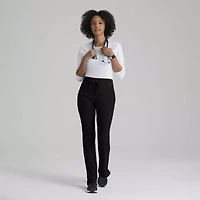 Barco One Bop597 Uplift 5-Pocket Mid-Rise Tapered Leg Womens Plus Tall Moisture Wicking Scrub Pant