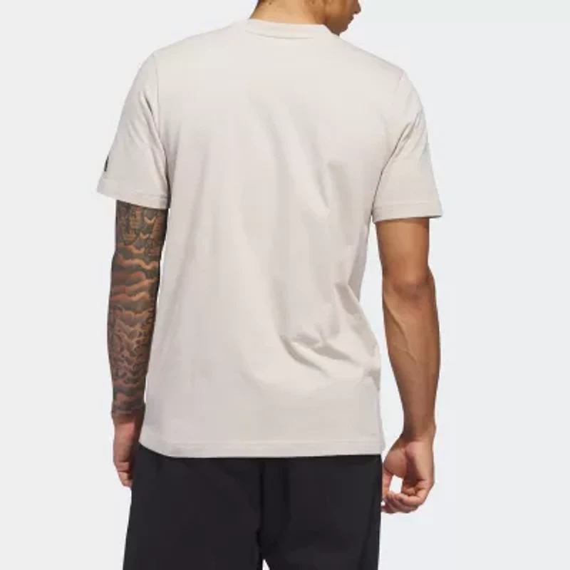 adidas Mens Crew Neck Short Sleeve Active T-Shirt