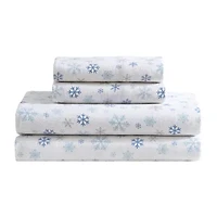 Beatrice Home Fashions Holiday Flannel Sheet Set