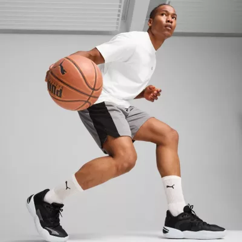 PUMA Mens Moisture Wicking 10" Basketball Short