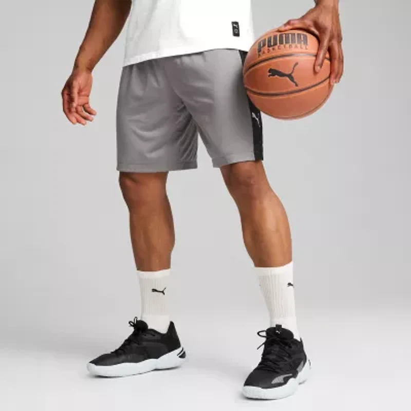 PUMA Mens Moisture Wicking 10" Basketball Short