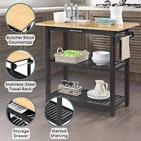 Convenience Concepts Designs2go Wood-Top Kitchen Island