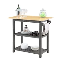 Designs2go Wood-Top Kitchen Island