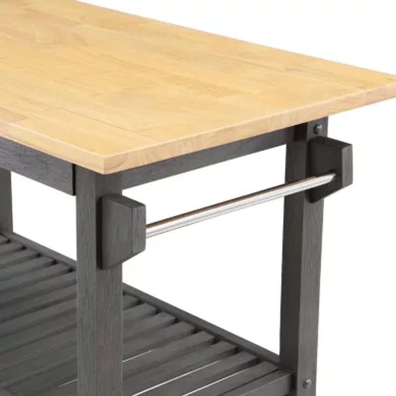 Designs2go Wood-Top Kitchen Island