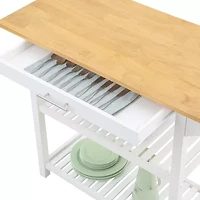 Designs2go Wood-Top Kitchen Island