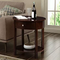 Cypress Living Room Collection Storage 1-Drawer End Table
