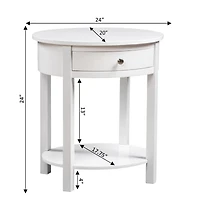 Convenience Concepts Cypress Living Room Collection Storage 1-Drawer End Table