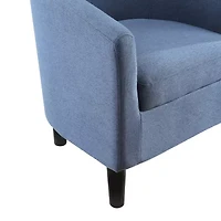 Take a Seat Churchill Accent Chair with Ottoman