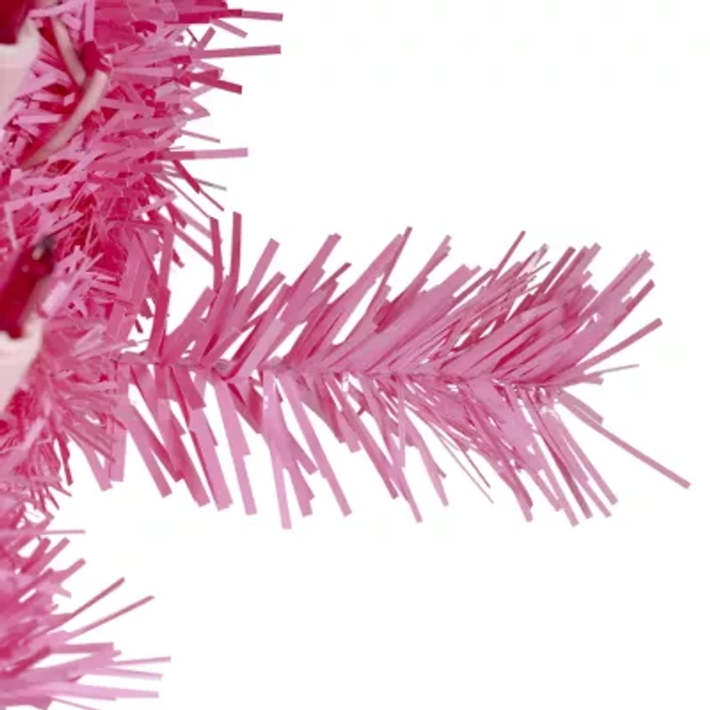 Northlight Spruce Artificial Pink Lights Pre-Lit Christmas Outdoor Garland