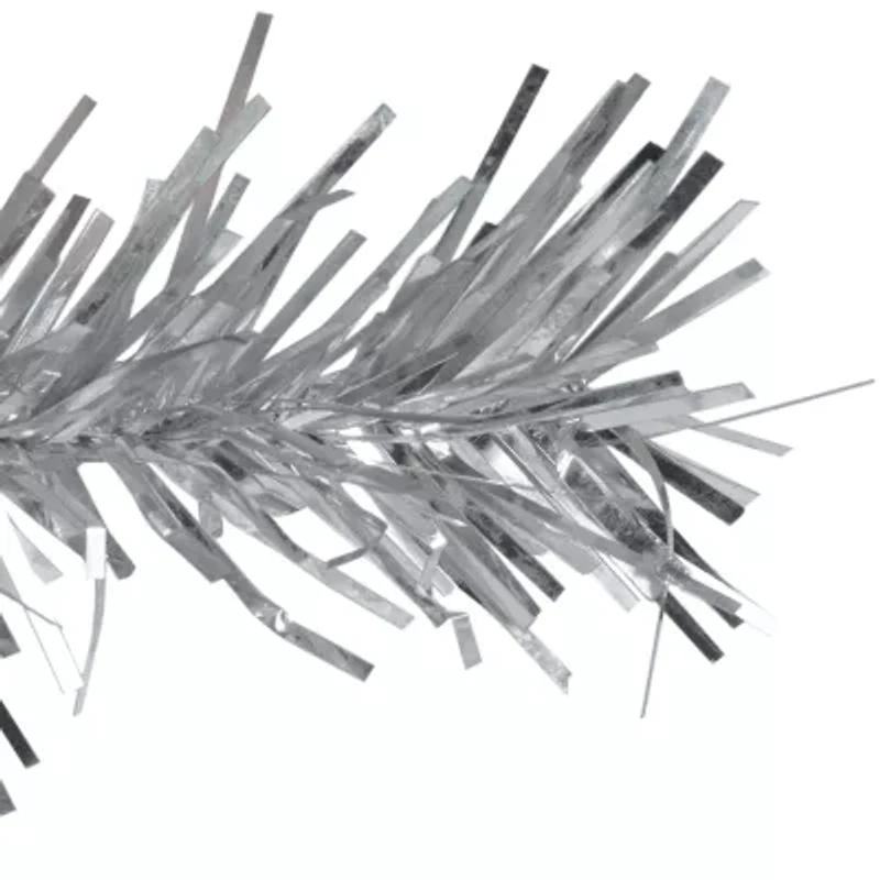 Northlight Silver Tinsel Unlit Christmas Indoor Garland