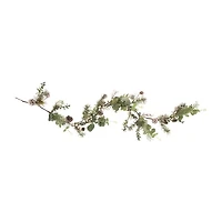 Northlight White Berry Eucalyptus And Pinecone Unlit Christmas Indoor Garland